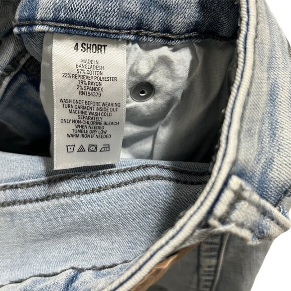 AERO Women's High Waisted Jegging Size 4 Classic Light Wash Soft Stretch Denim - Picture 14 of 16